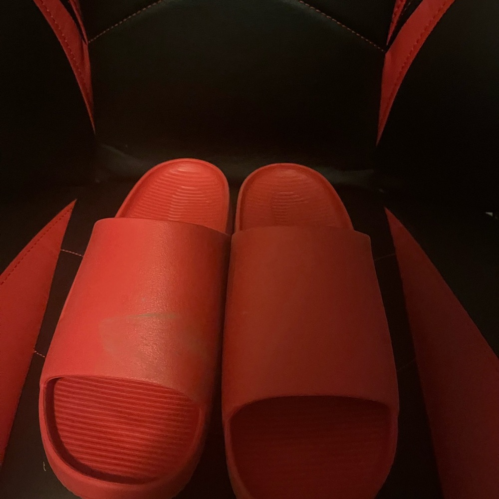 Red Nike Slide Sandals